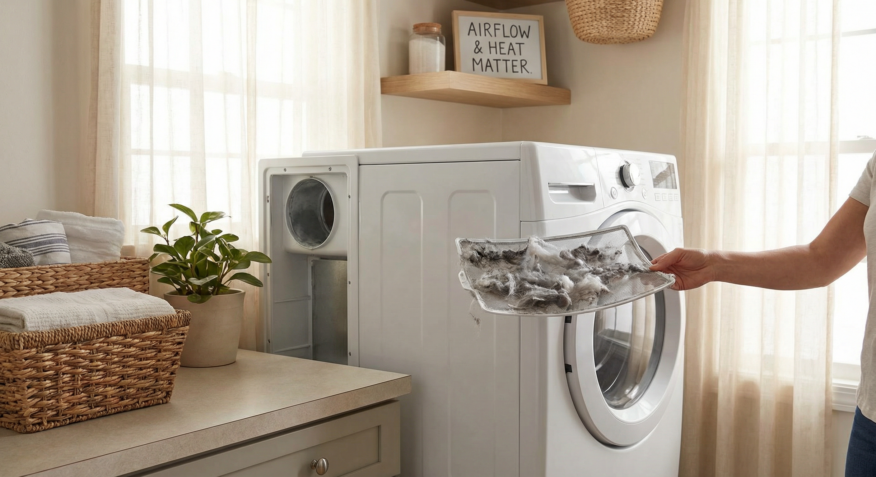 Lint trap and dryer vent maintenance